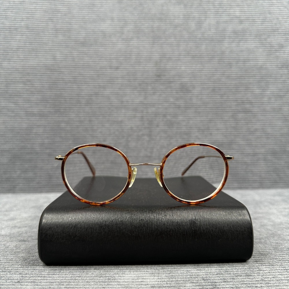 Lafont Issy & La Clic 006 Round Tortoise Gold Eyeglasses Frame Y2k